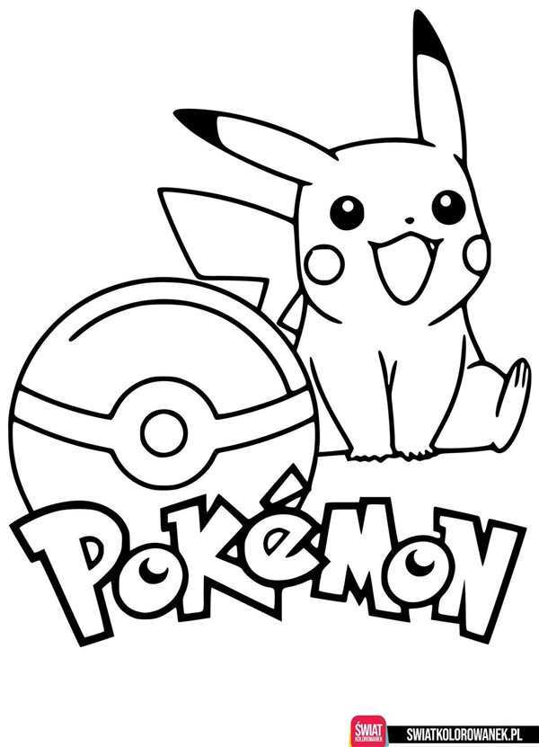 Раскраска Pokemon Пикачу