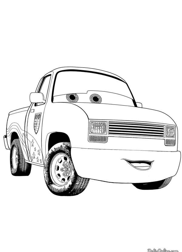 Раскраска Chevrolet Silverado 1500.
