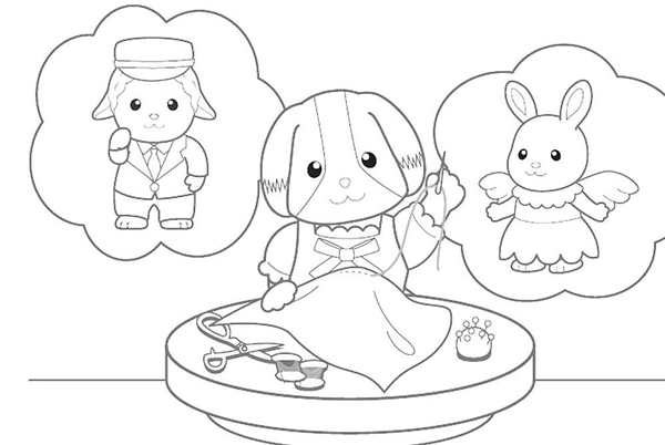 Sylvanian Families раскраска
