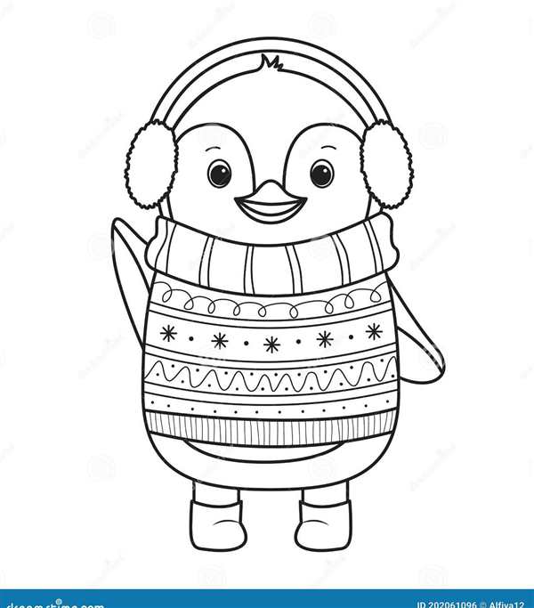 Пингвин раскраска