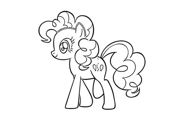 My little Pony раскраска Пинки Пай