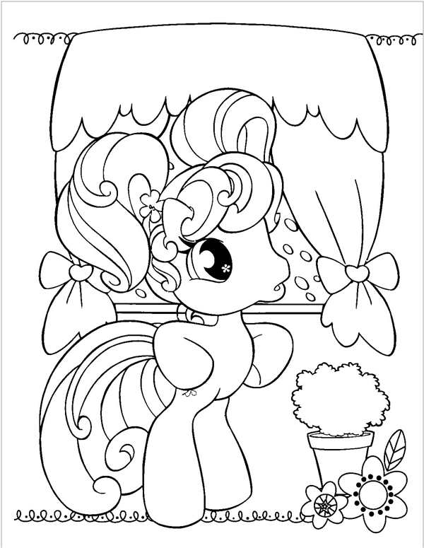 My little Pony раскраска Пинки Пай