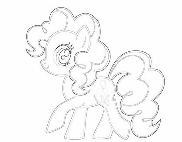 My little Pony раскраска Пинки Пай