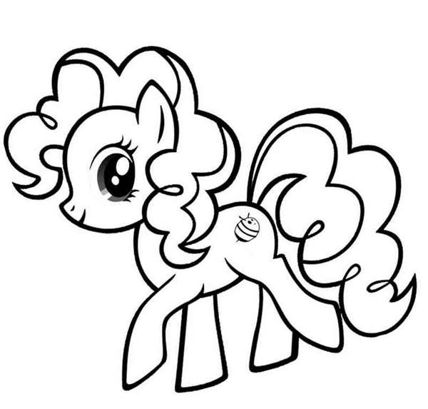 My little Pony раскраска Пинки Пай