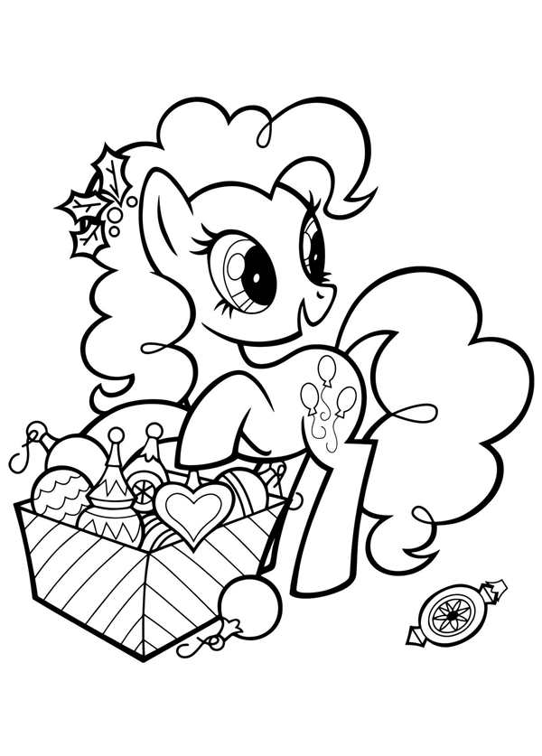 My little Pony раскраска Пинки Пай