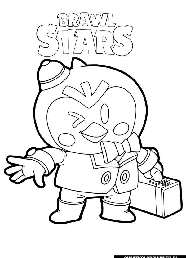 Кольт раскраска Brawl Stars