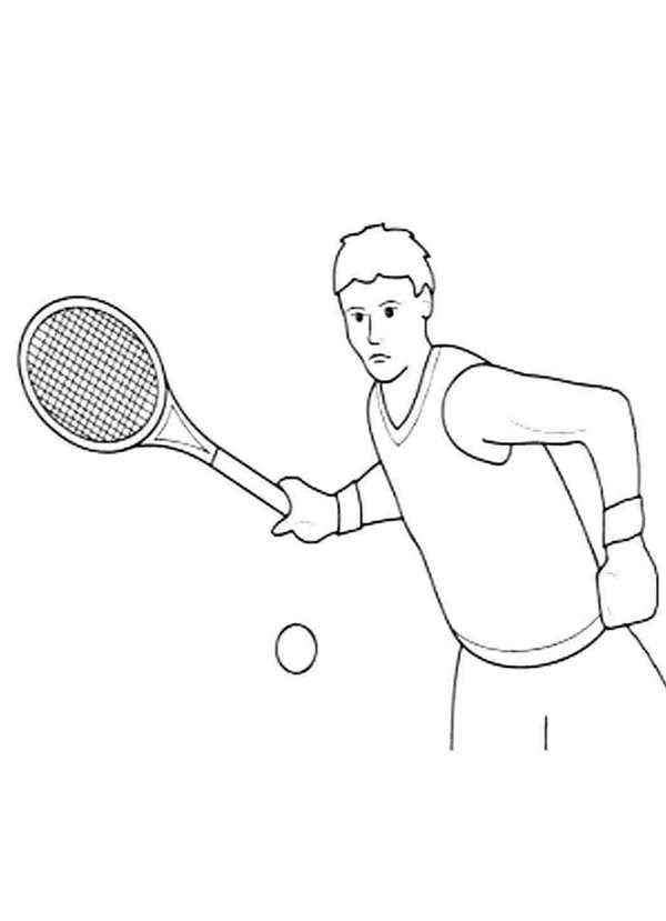 Спорт картинки для детей раскраска
