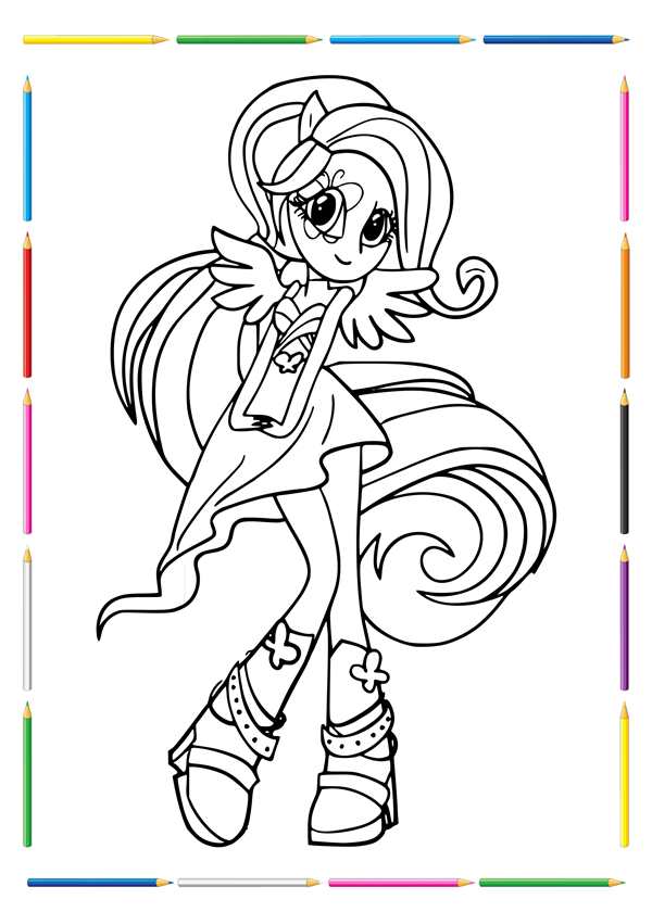My little Pony Эквестрия герлз раскраски