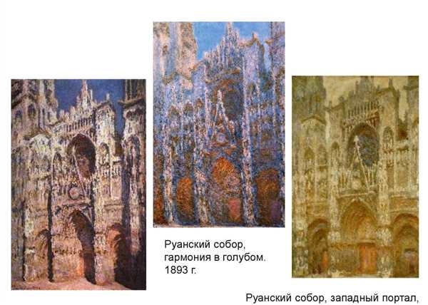 Руанский собор картина Клода Моне