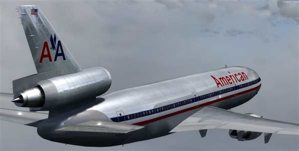 Раскраска по номеру МакДонал Douglas DC10
