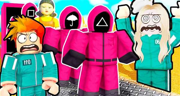 Раскраска по теме игры Игра в кальмара из Р oblox