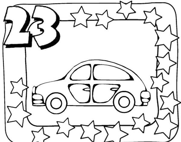 Раскраска 23 февраля для детей
