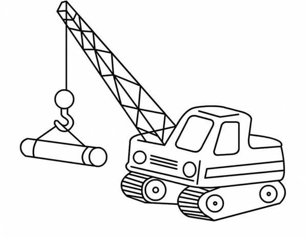 Кран Liebherr раскраска
