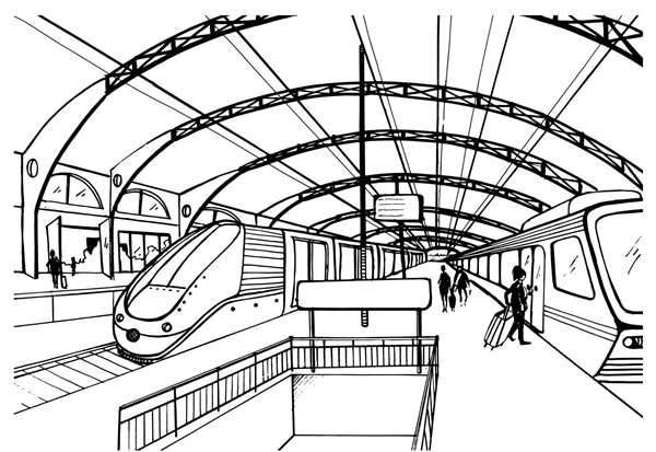 Московское метро раскраска