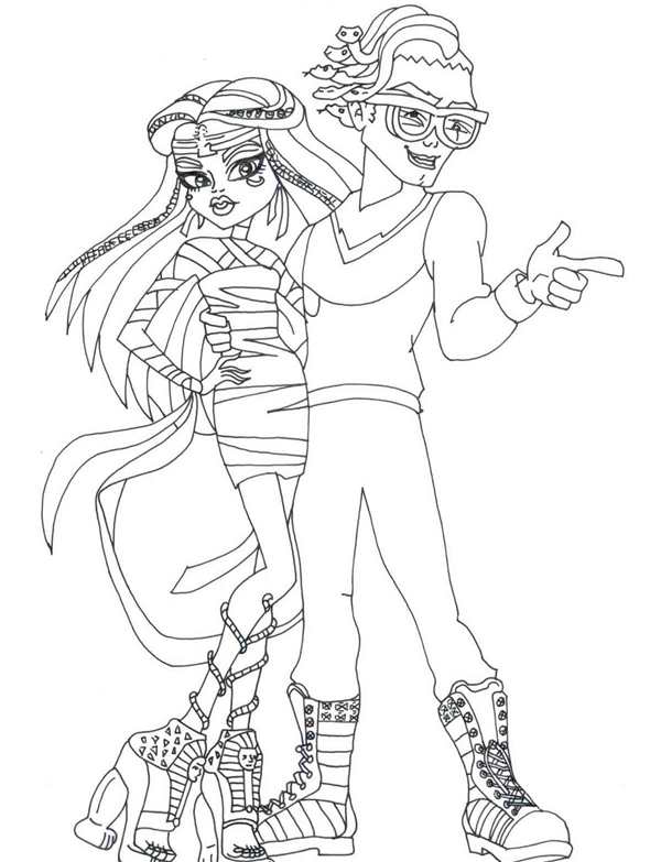 Monster High раскраска