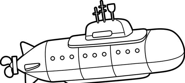 Подводная лодка раскраска для детей 6-7 лет