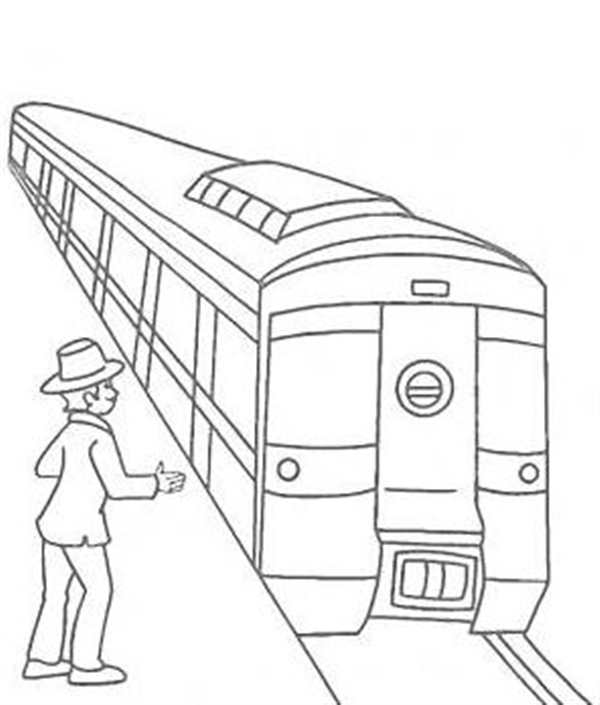 Метро раскраска для детей