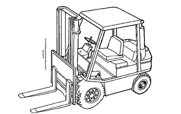 Трактор JCB раскраска
