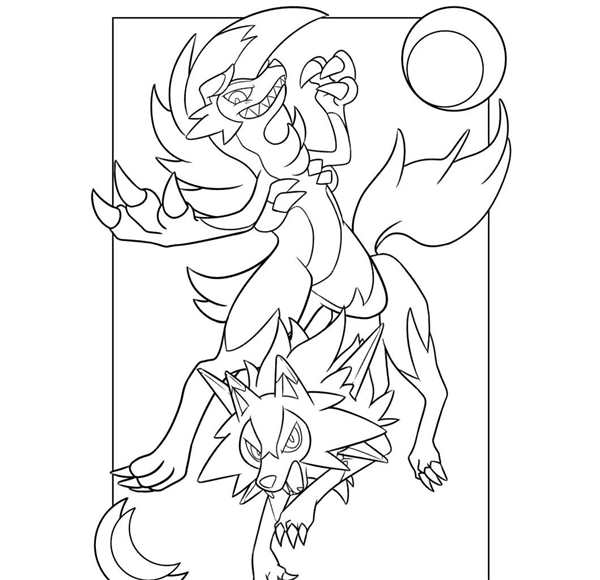 Покемоны Solgaleo раскраска