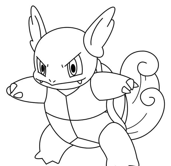 Emolga Pokemon раскраска