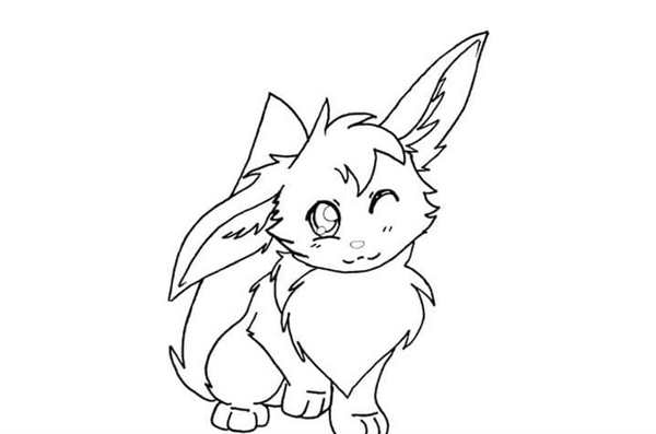 Покемонов Eevee раскраска