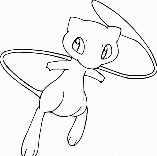 Emolga Pokemon раскраска