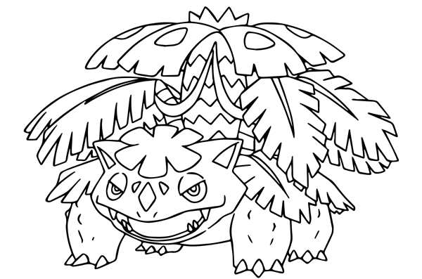 Раскраска Покемона МистривусCreative Coloring Fun