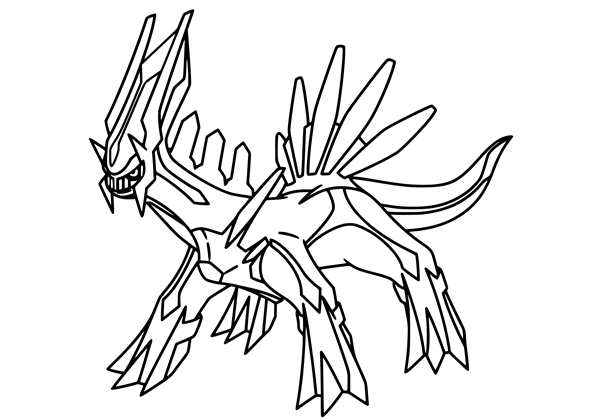 Raskraska raspetatat Pokemon Noivern