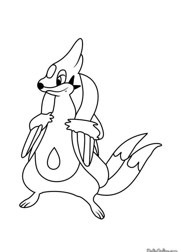 Раскраска Покемона СимипурCreative Coloring Fun