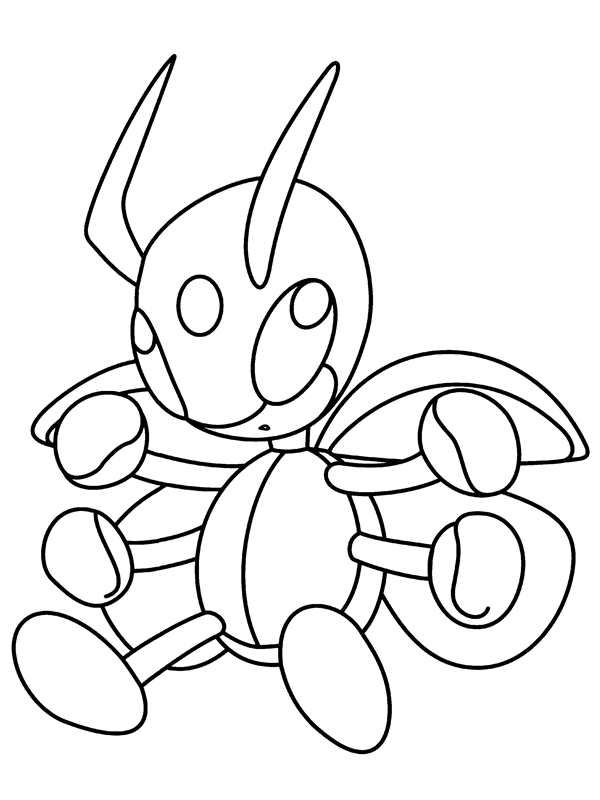Раскраска Покемона СкPokmon Skwovet