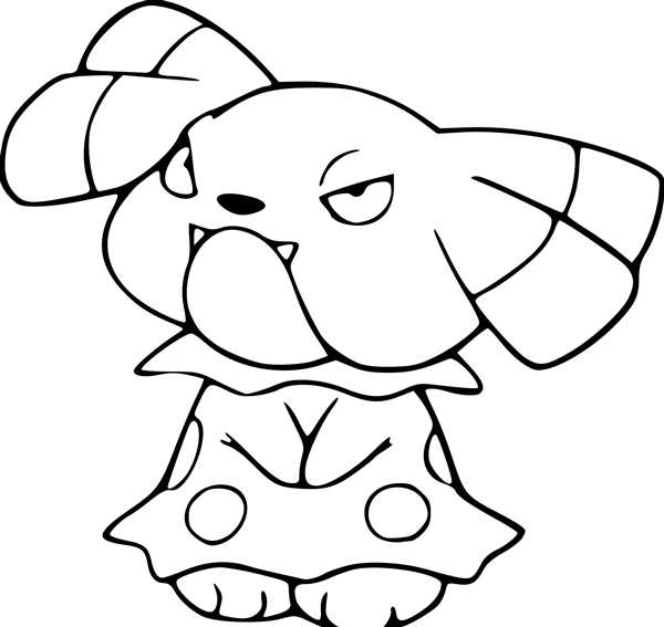Покемон Umbreon раскраски