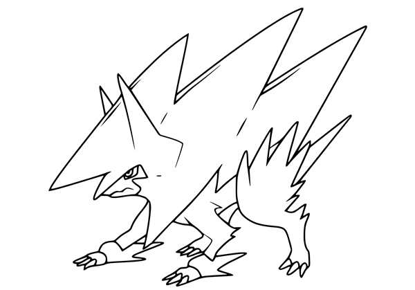 Покемон раскраска Zoroark