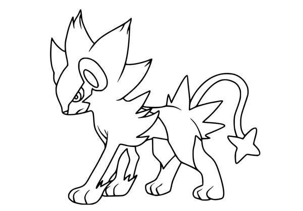 Покемон раскраска Zoroark
