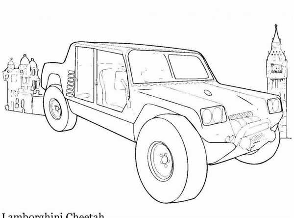 Раскраска Мерседес Гелендваген g63 AMG