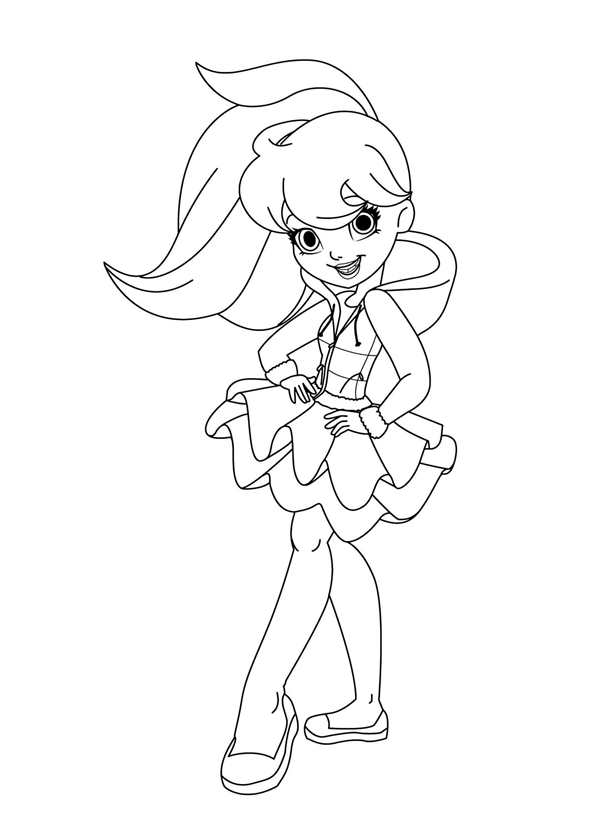 Раскраска Polly Pocket