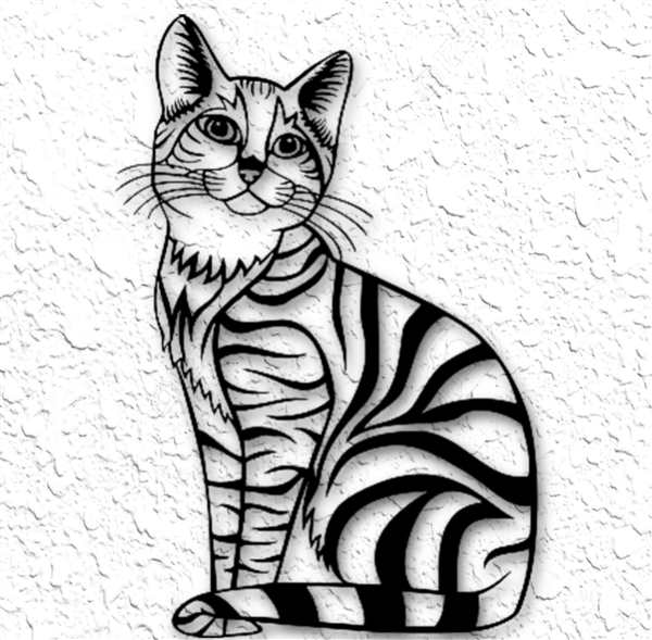 Кошка Матильда раскраска