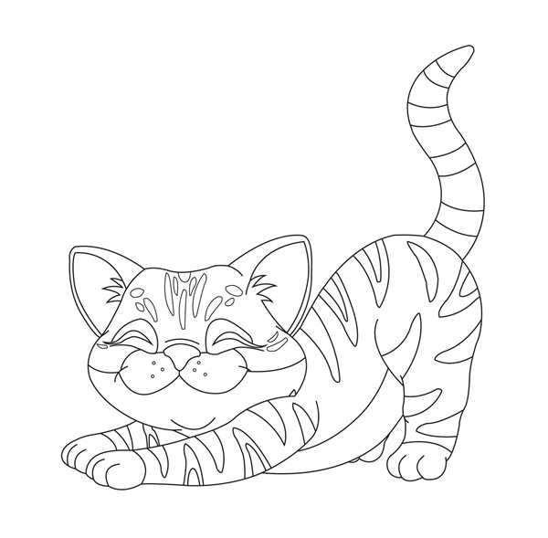 Раскраска кот
