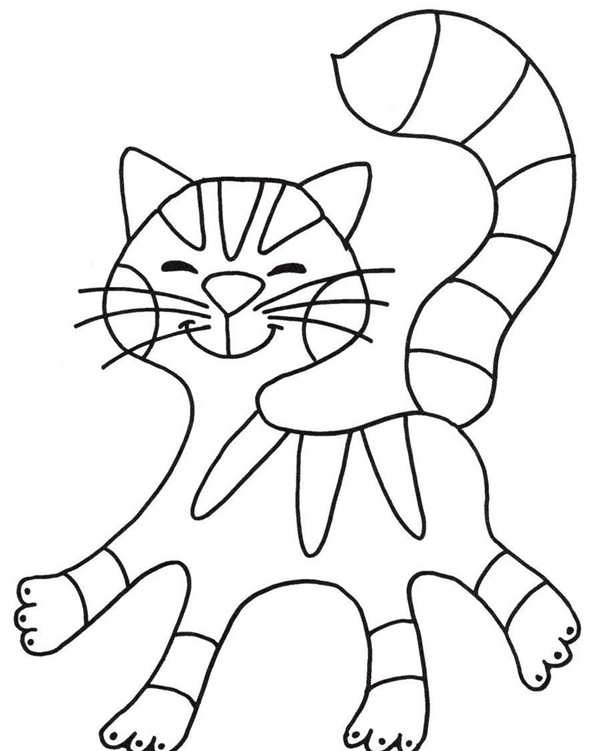 Раскраска кошечка