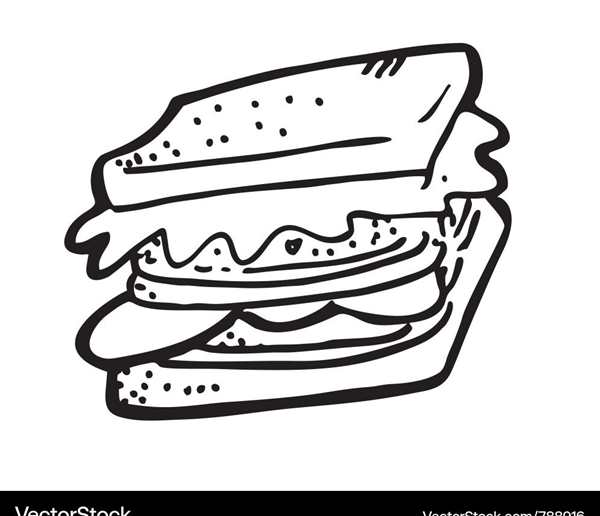 Sandwich раскраска