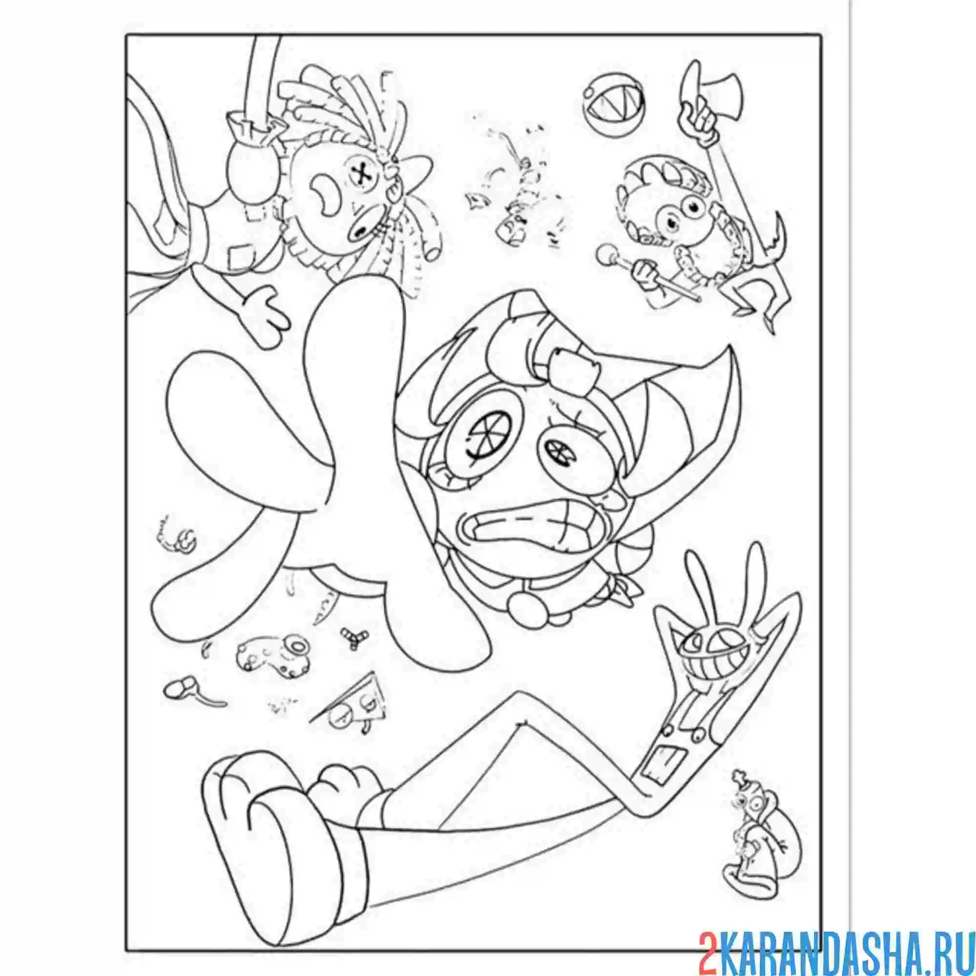 Coloring Pomni