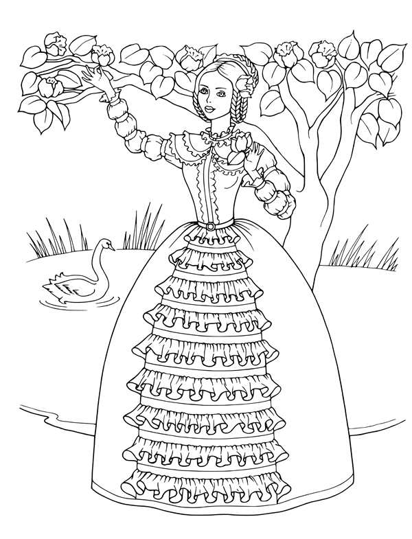 Платье рисунок