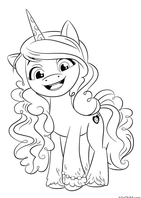 My little Pony раскраска