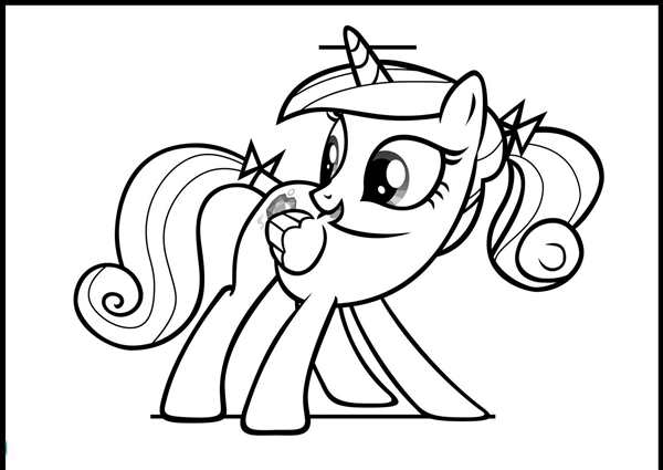 My little Pony раскраска Рарити