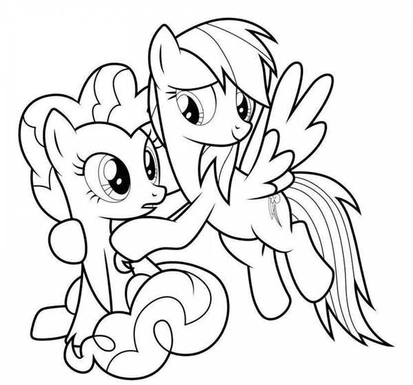 My little Pony раскраска Спайк