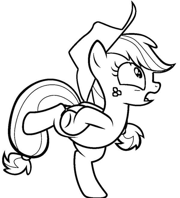 Раскраска my little Pony Эпплджек