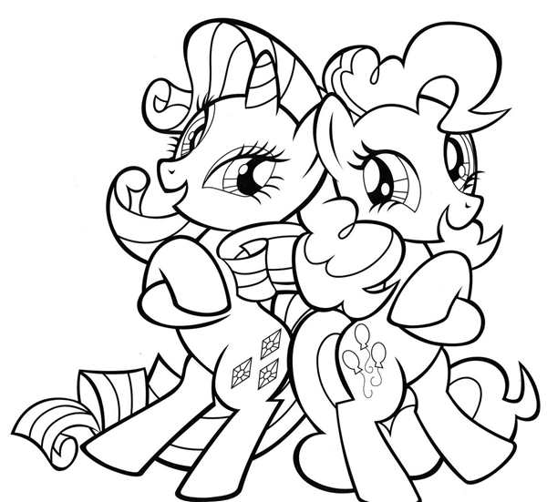Раскраска my little Pony Pinkie pie