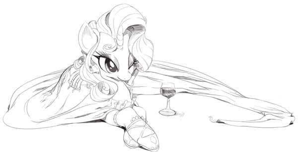 My little Pony раскраска Рарити