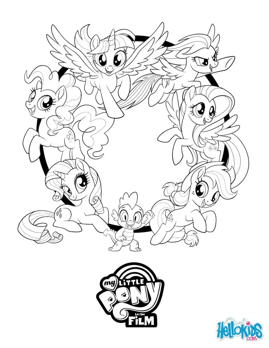 My little Pony раскраска Рарити