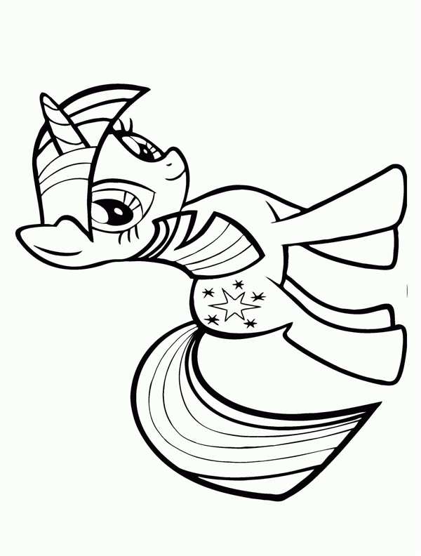 My little Pony раскраска Радуга Дэш