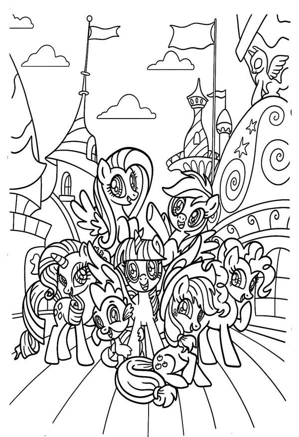 My little Pony раскраска Рарити